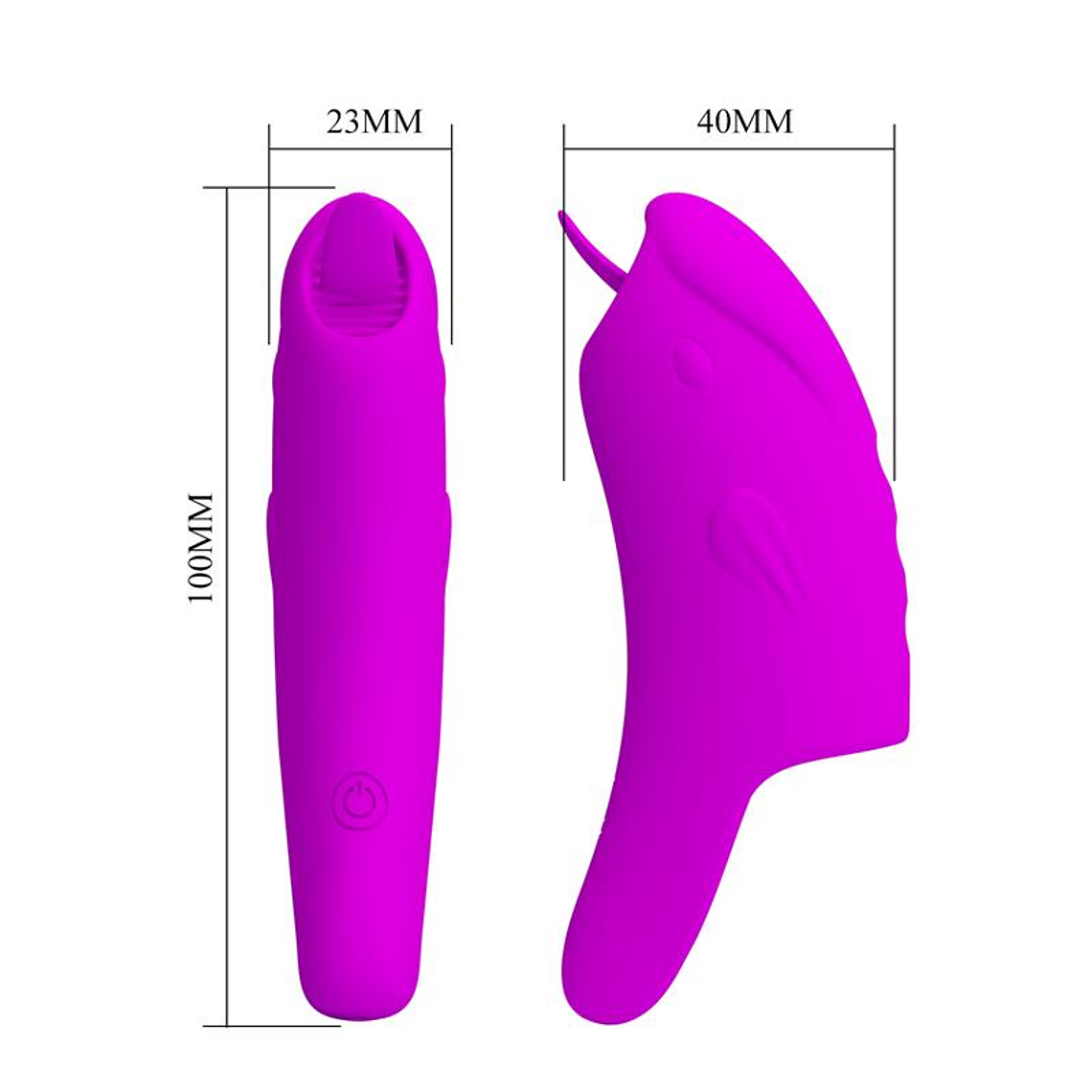 Peterson Silicone Finger Vibrator with 10 Patterns, USB Rechargeable. 12