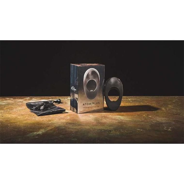 Atom Plus Virbrating Penis Ring and Perianal Stimulator Black 11