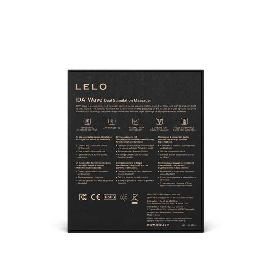 Ida Wave App Coral Red Vibrator with Rotation and Waves - G-Spot 6