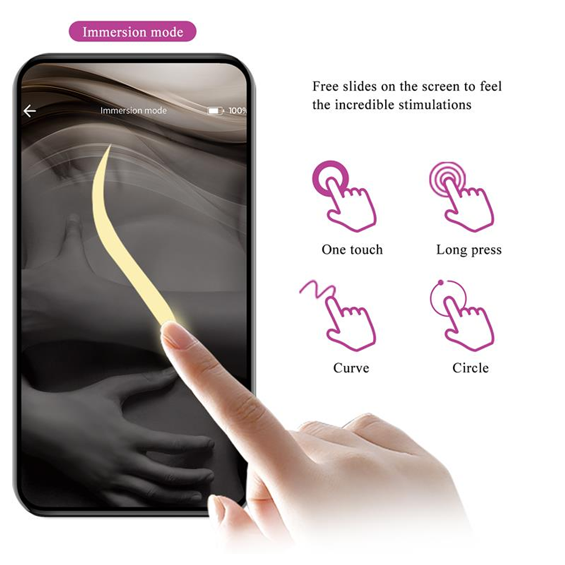 Estimulador Hazelynn Pretty Love con aplicación, 12 modos y motores duales. 16