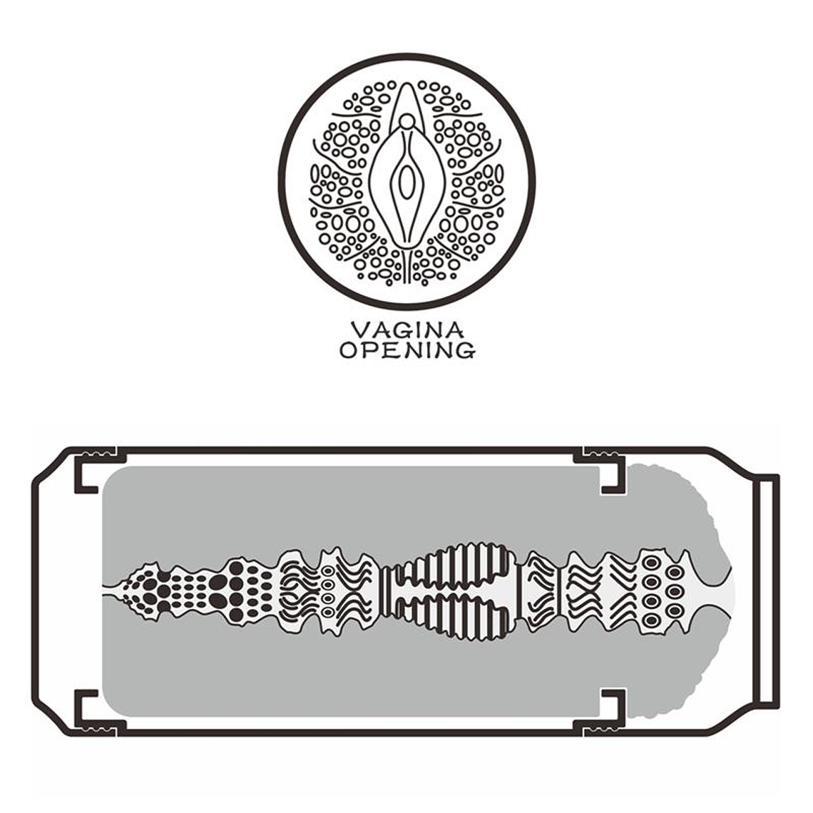 Pleasure Brew Vagina TPE Masturbator 19.8cm 9