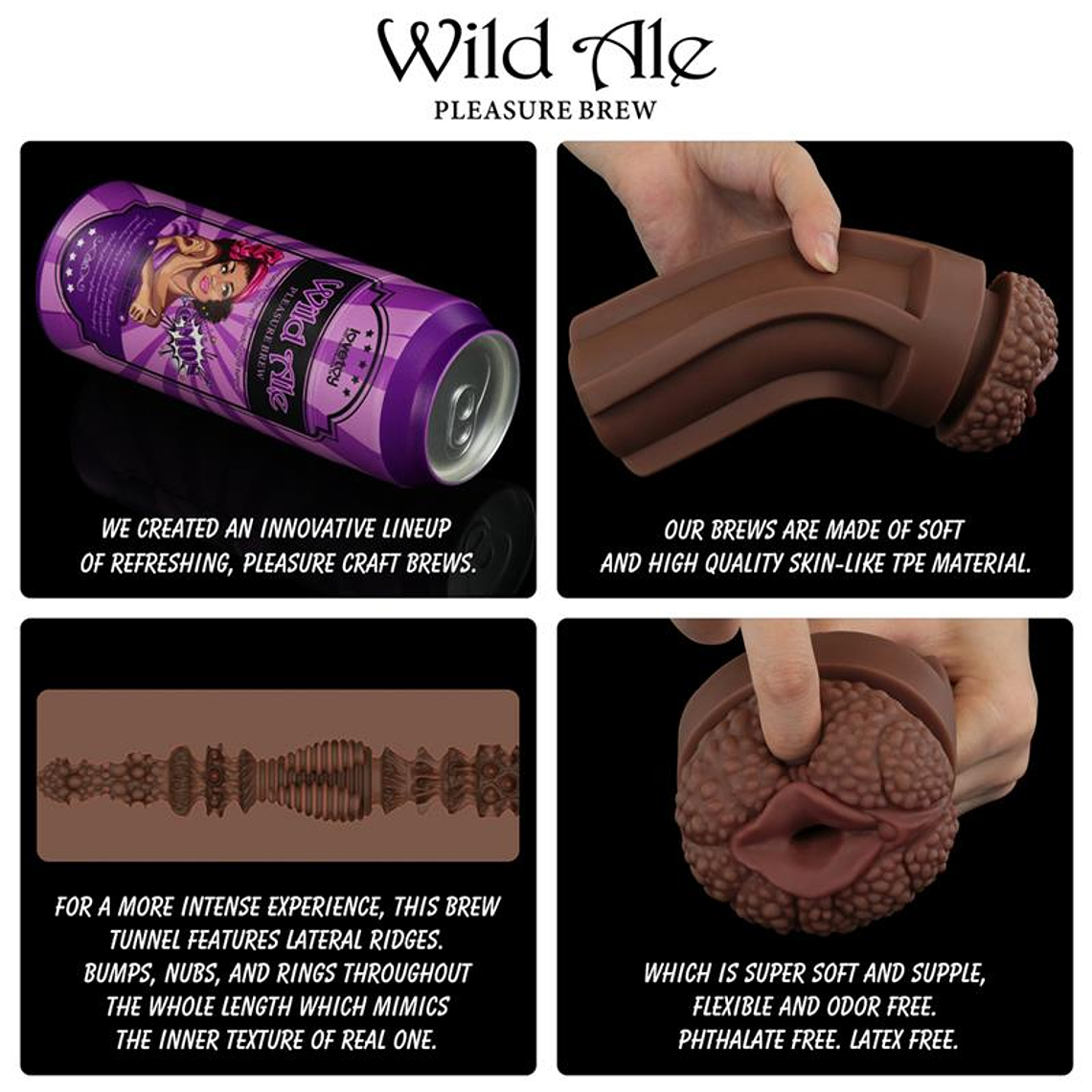 Pleasure Brew Vagina TPE Masturbator 19.8cm 11