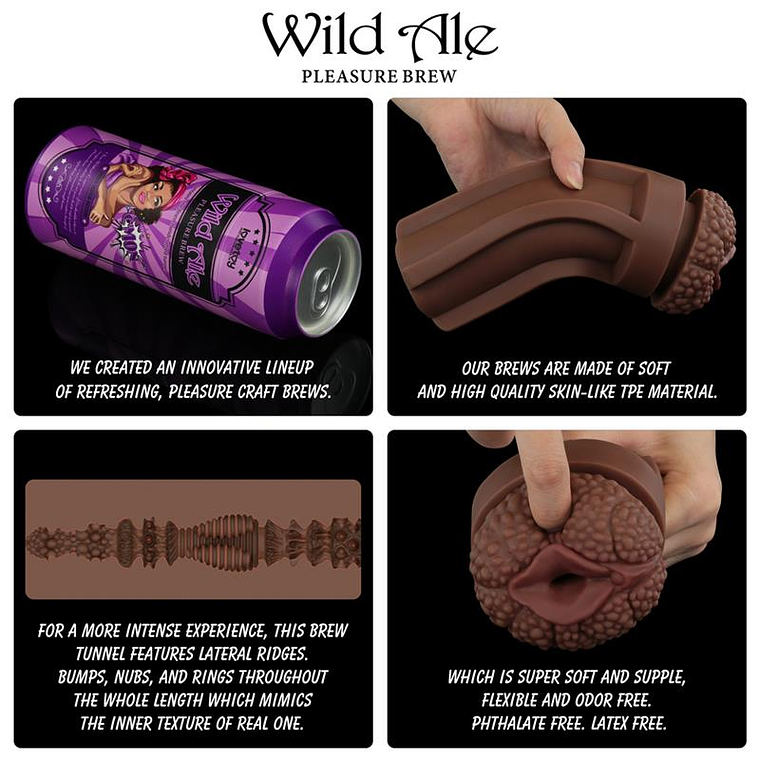 Pleasure Brew Vagina TPE Masturbator 19.8cm 11