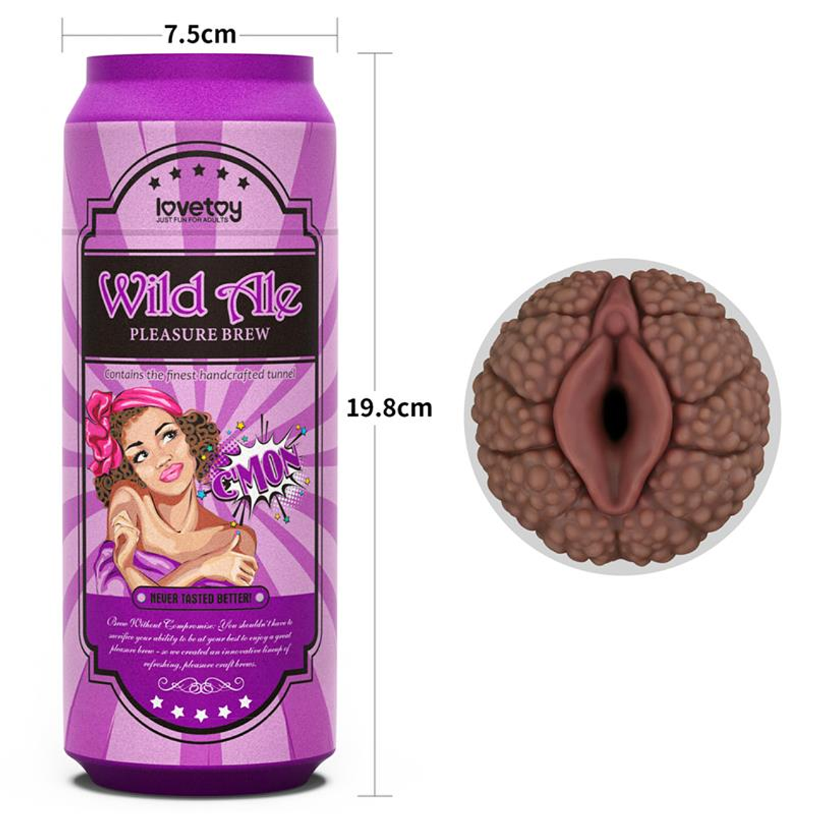Pleasure Brew Vagina TPE Masturbator 19.8cm 12
