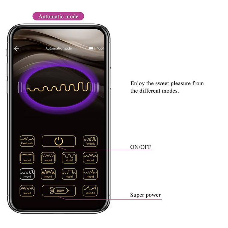 Baird Pretty Love Vibrator with Remote Control and App, 12 Modes 11