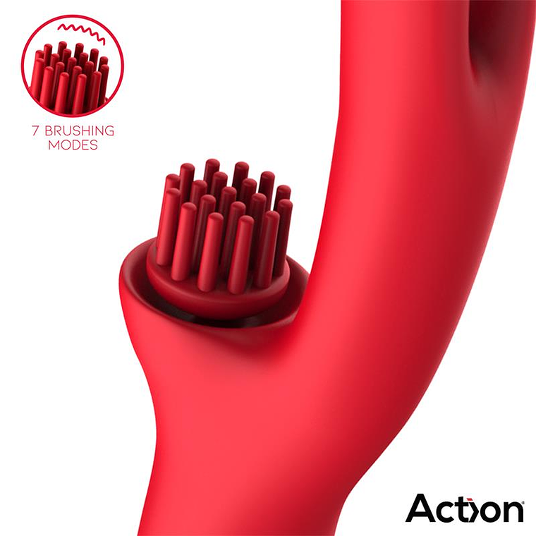 Vibrador Bilma Triple Action 4 Motores com Escovação Clitorial e Movimentos Alternados 4
