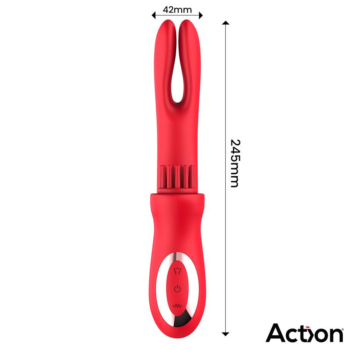 Vibrador Bilma Triple Action 4 Motores com Escovação Clitorial e Movimentos Alternados 9