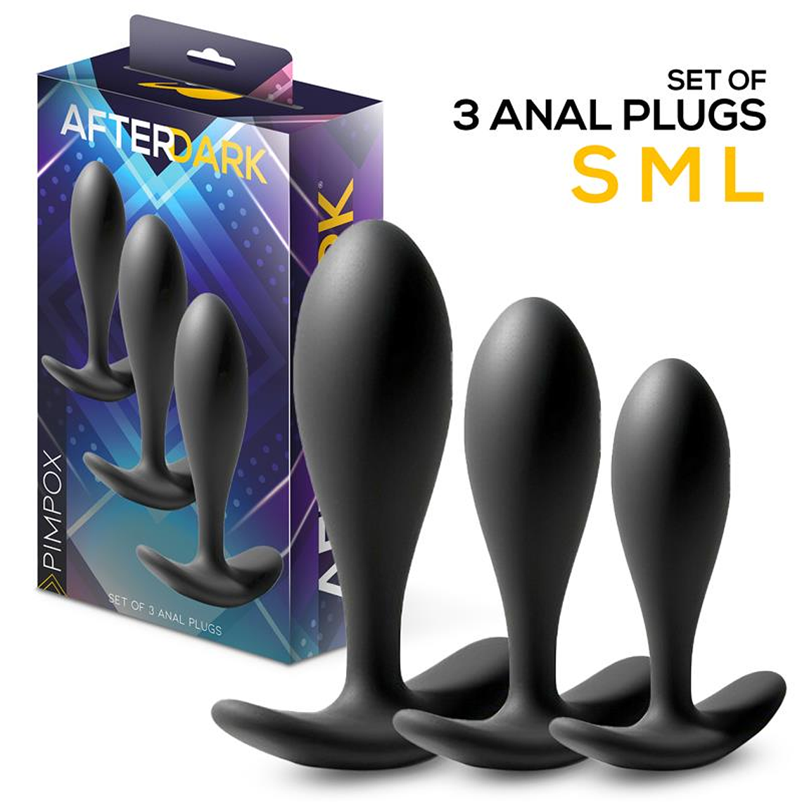 Pimpox Set of 3 Anal Plugs 1