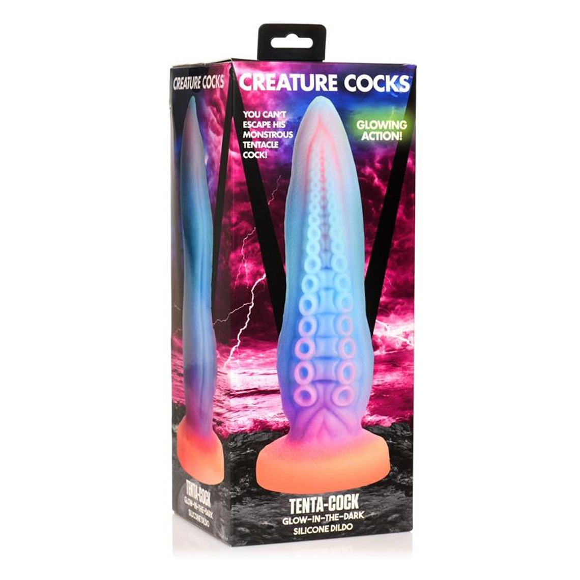 Dildo Tentáculo Brilha no Escuro | Silicone com Ventosa 9