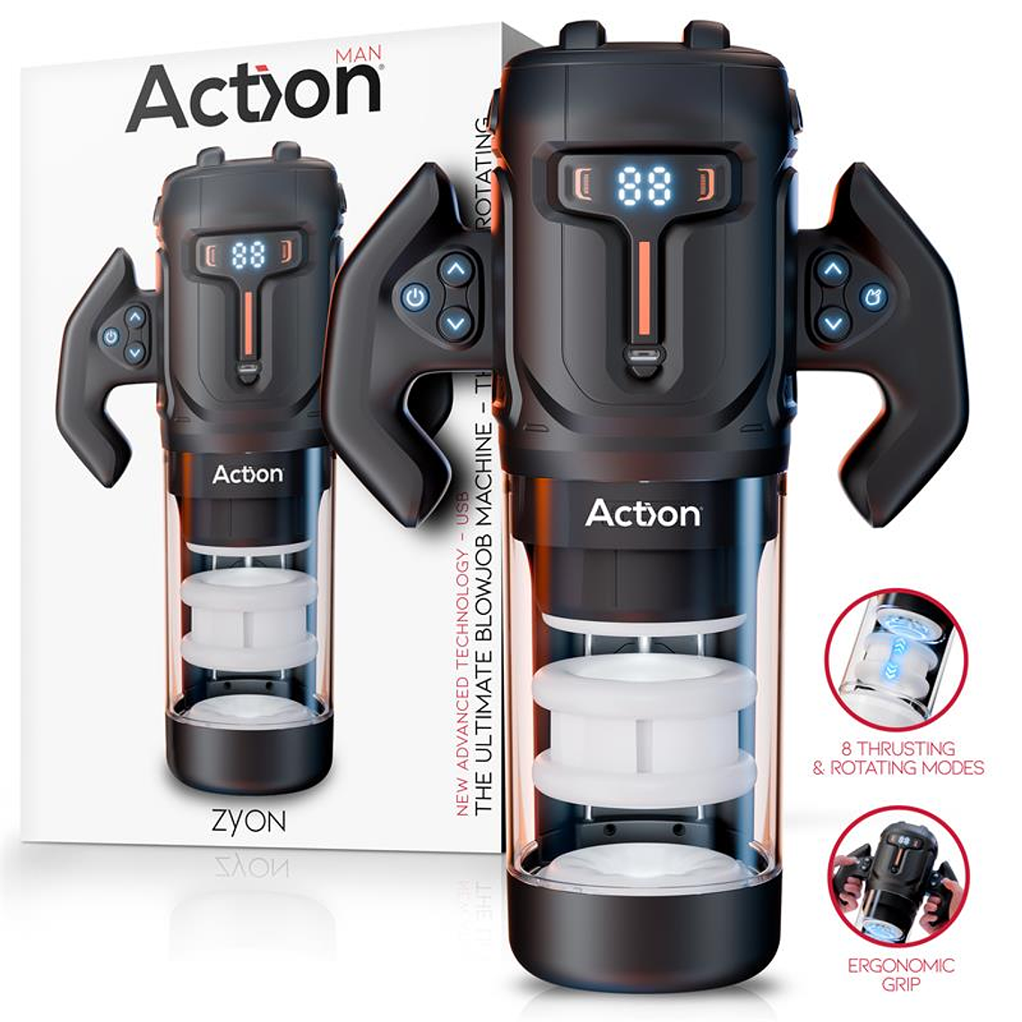 Zyon Advance Automatic Thrusting and Rotating Masturbator 1
