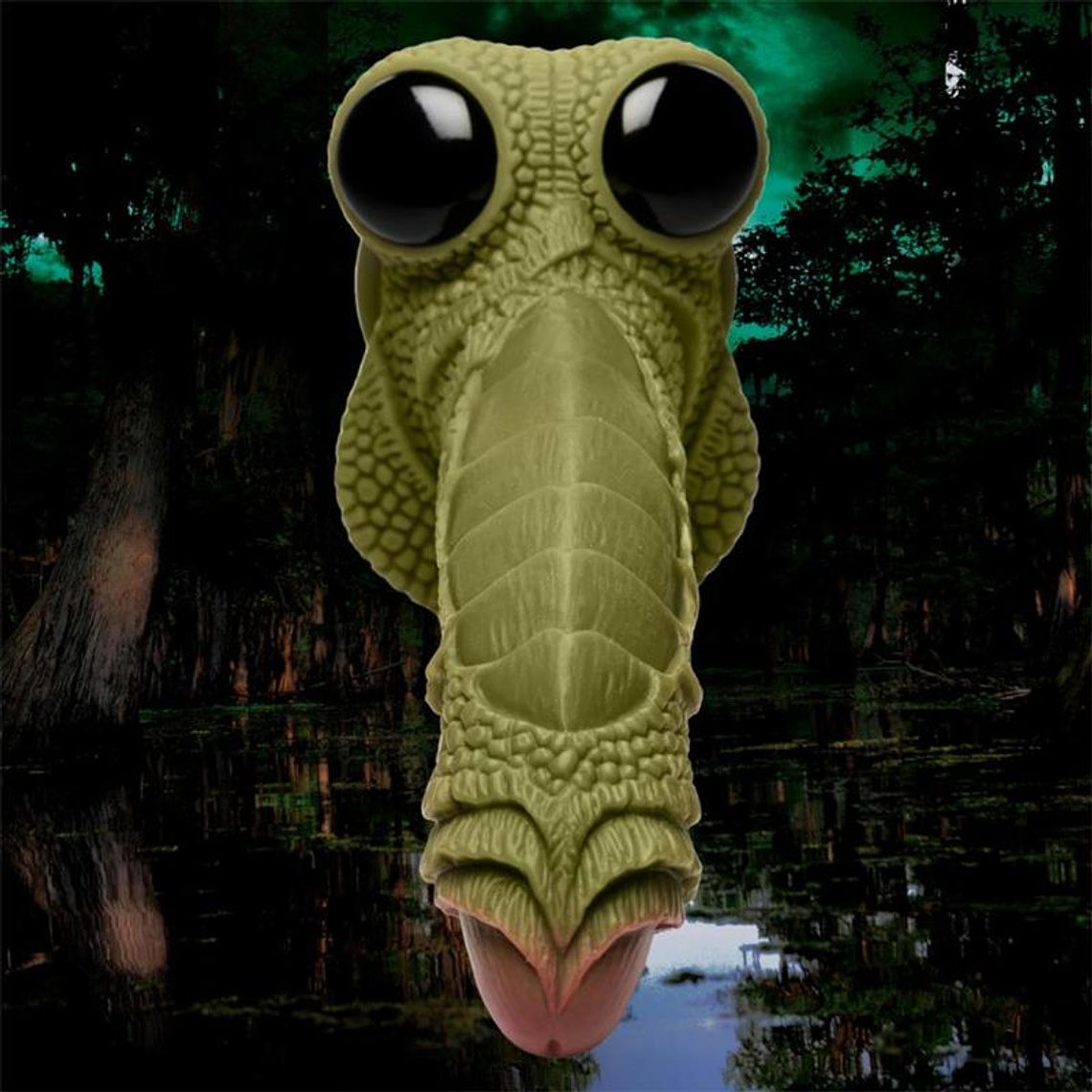 Dildo Monstro com Olhos Swamp Monster | Silicone Textura Escamosa 10