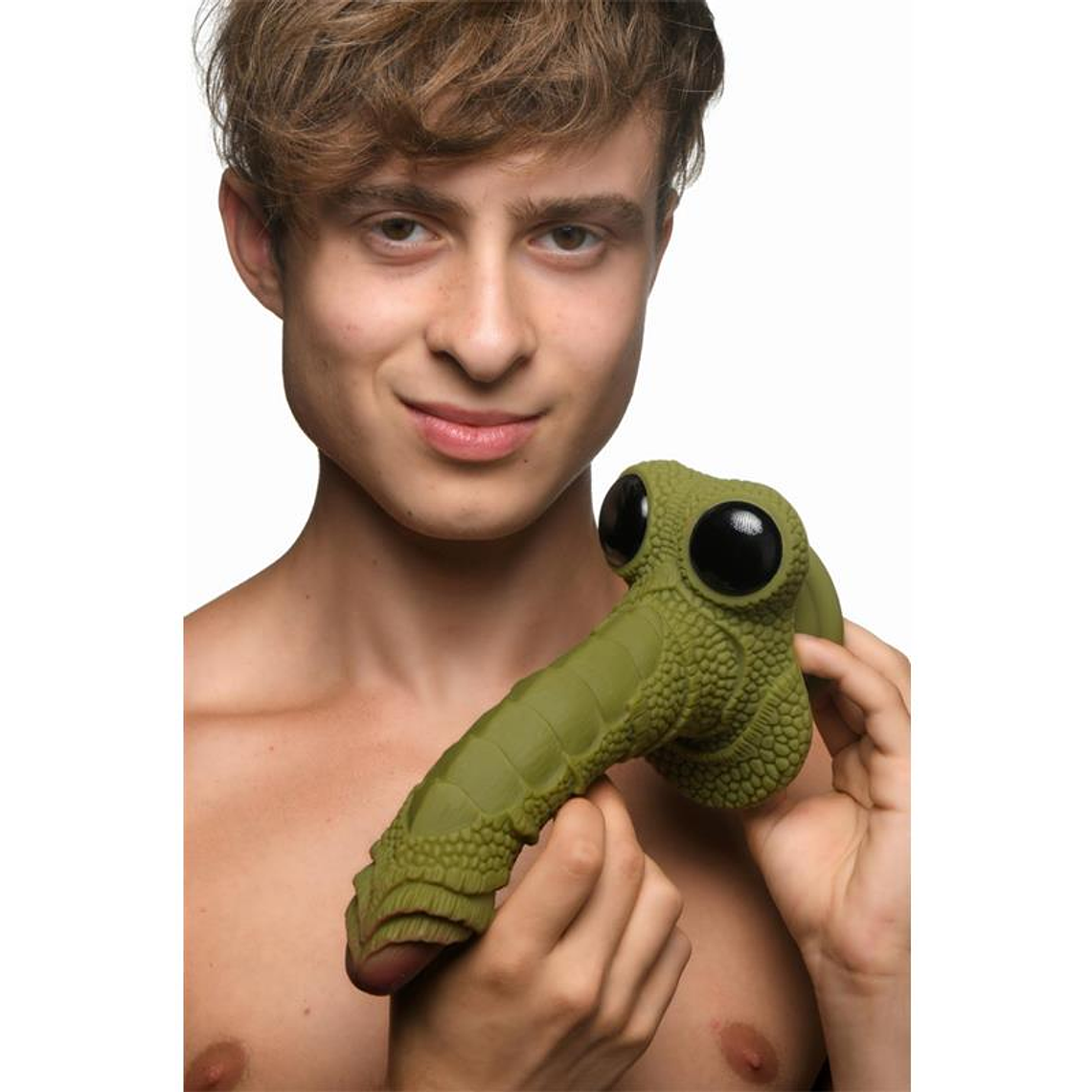 Dildo Monstro com Olhos Swamp Monster | Silicone Textura Escamosa 11