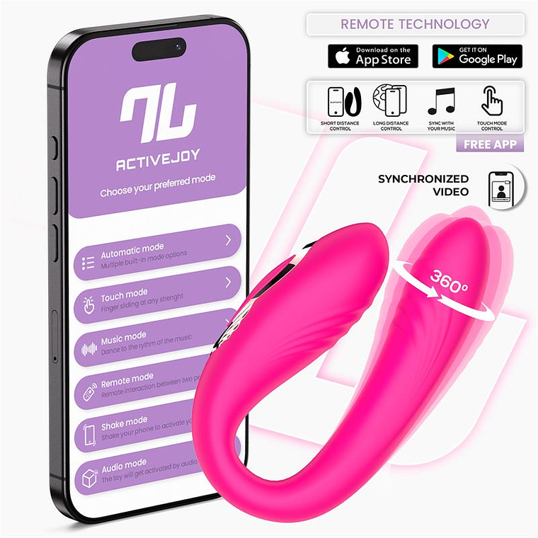 Couple's Vibrator with Intoyou Country App | 10 Oscillations + 10 Vibrations 1