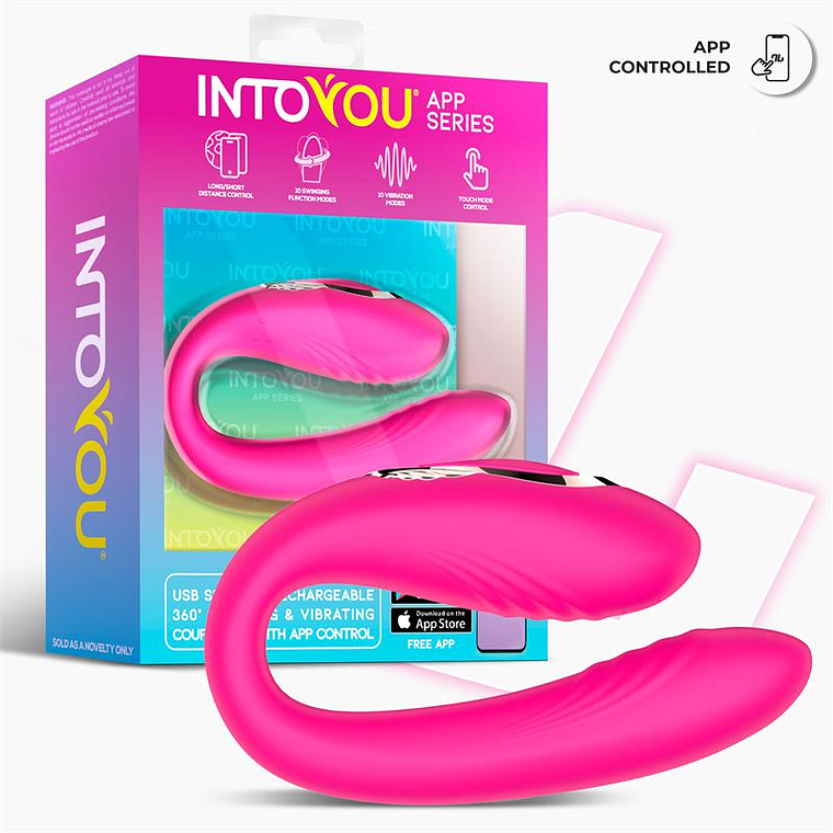 Couple's Vibrator with Intoyou Country App | 10 Oscillations + 10 Vibrations 2