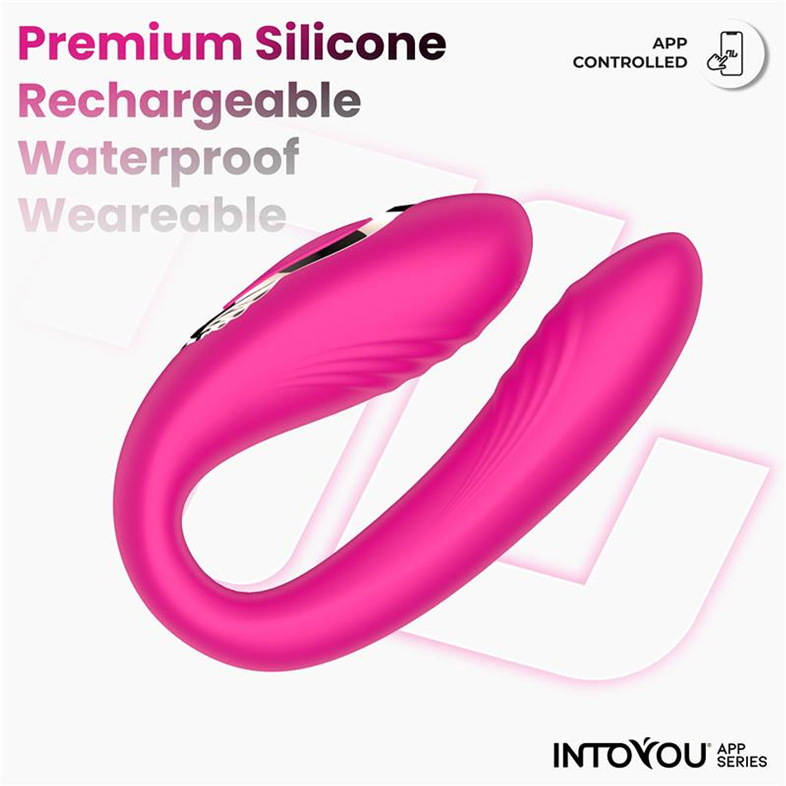 Couple's Vibrator with Intoyou Country App | 10 Oscillations + 10 Vibrations 4