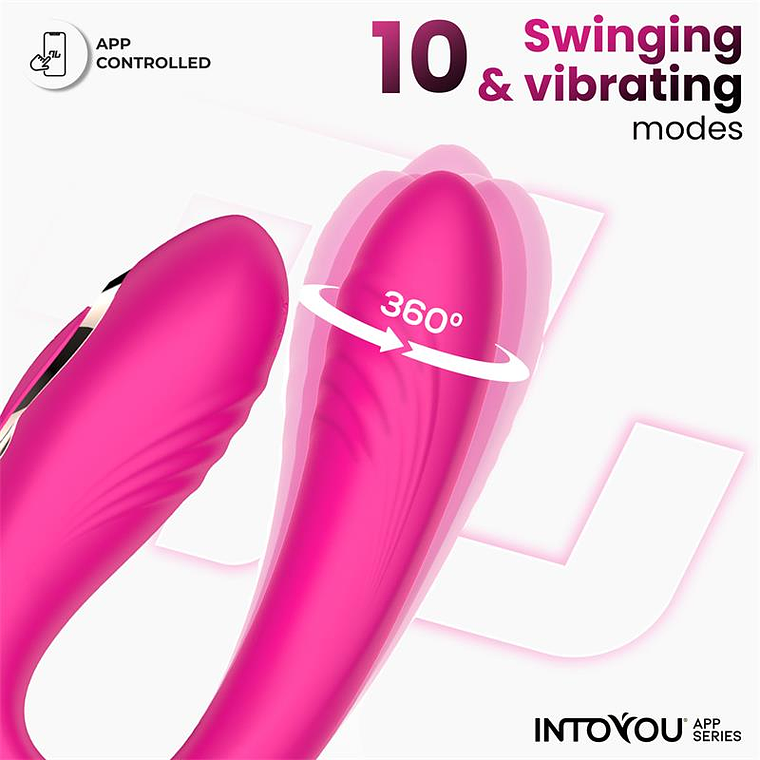 Couple's Vibrator with Intoyou Country App | 10 Oscillations + 10 Vibrations 5