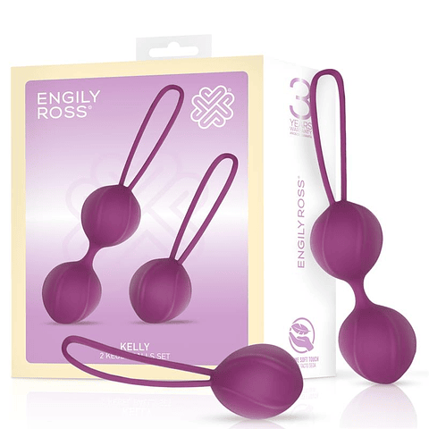 Bolas Kegel Silicone Engily Ross Kelly | Dupla e Individual Roxo