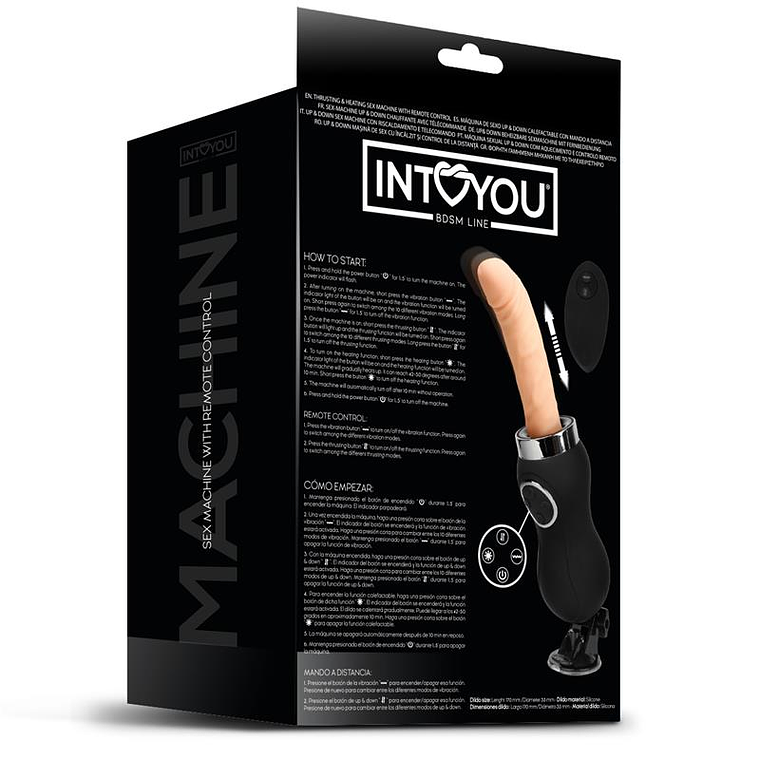 Máquina sexual BDSM Intoyou | 10 pulsos, 10 vibraciones, calentamiento 7