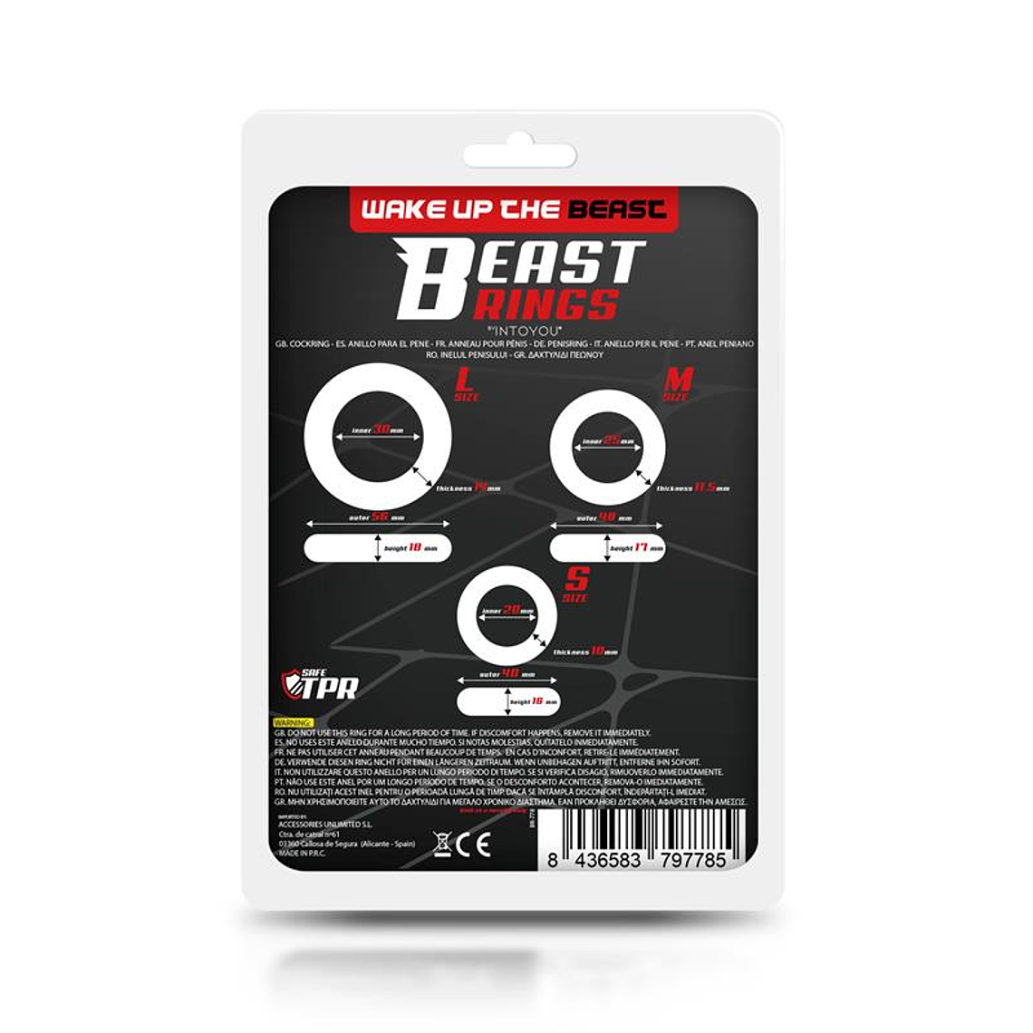 Anéis Penianos Flexíveis Beast Rings | 3 Tamanhos Transparentes 5