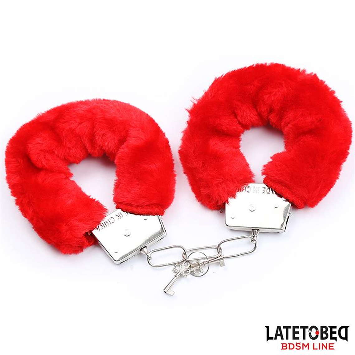 Kit Bondage 3 Peças Latetobed | Vermelho Algemas Venda Pena 5