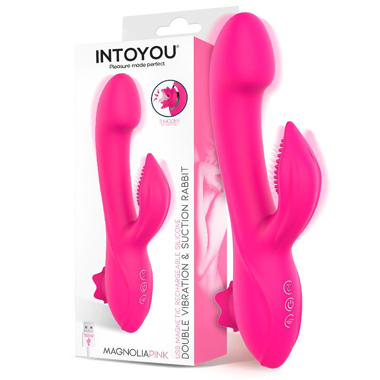 3-in-1 Vibrator Magnoliapink | Suction Vibration + Stimulator IPX7 1