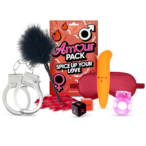 Kit Jogos Sensuais Amour Pack Spice Up Your Love | 7 Peças para Casais
