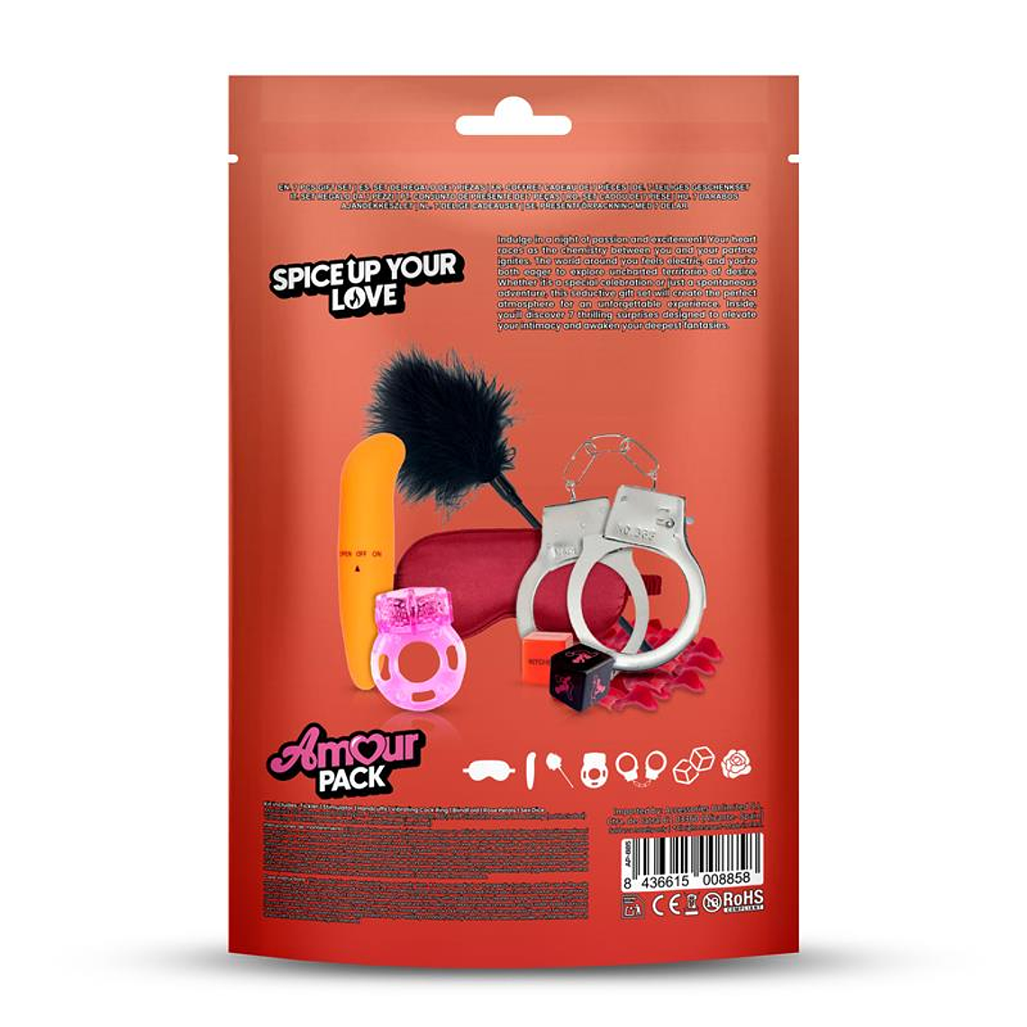 Kit Jogos Sensuais Amour Pack Spice Up Your Love | 7 Peças para Casais 3
