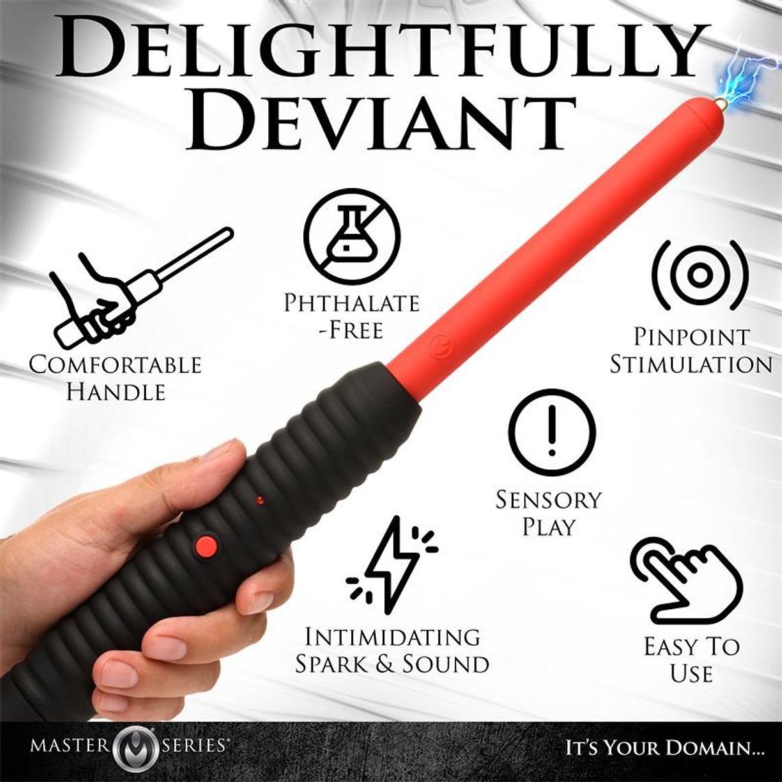 Varinha de Eletroestimulação Spark Rod | Pontas Metálicas Pilhas AA 9