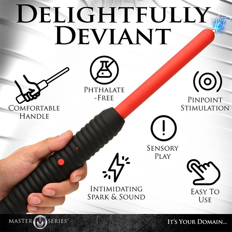 Varinha de Eletroestimulação Spark Rod | Pontas Metálicas Pilhas AA 9