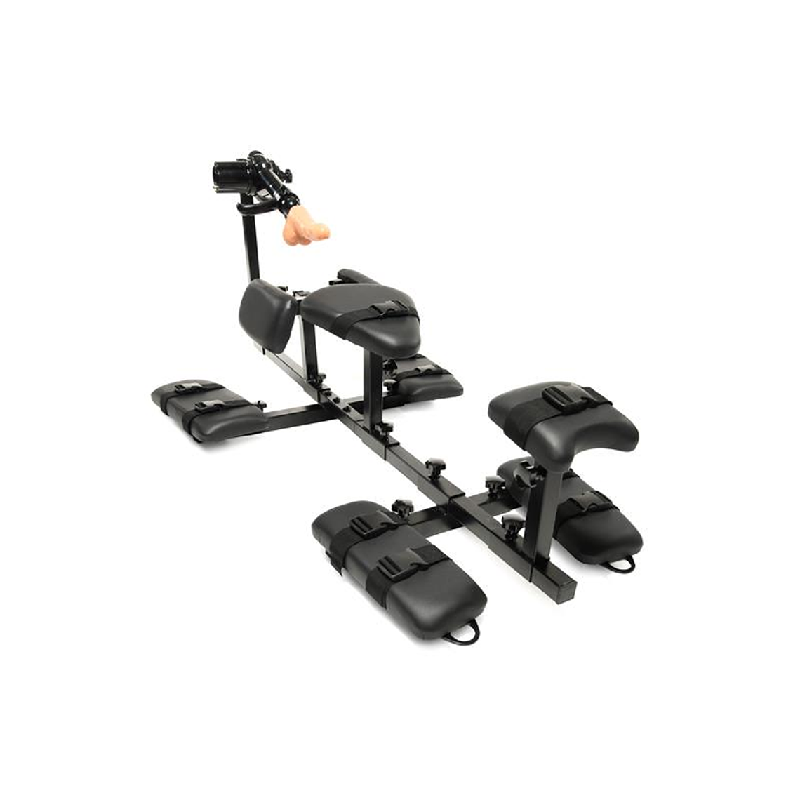 Paliçada Bondage Horizontal com Sex Machine | Ajustável Aço 6