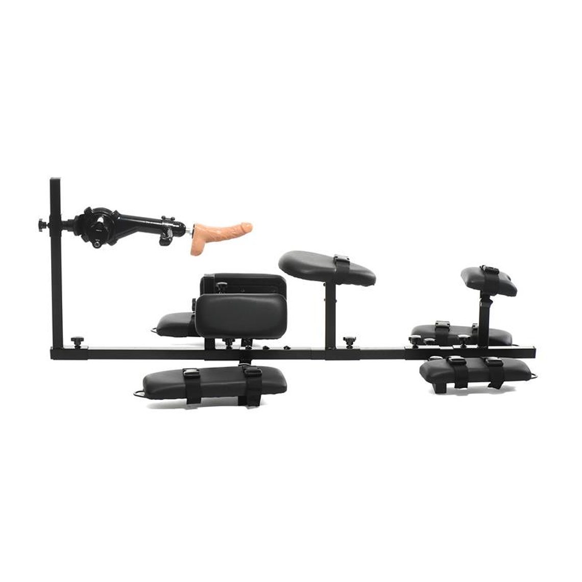 Paliçada Bondage Horizontal com Sex Machine | Ajustável Aço 9