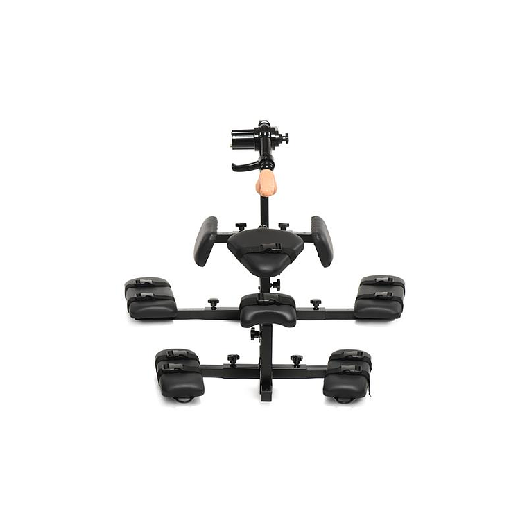 Paliçada Bondage Horizontal com Sex Machine | Ajustável Aço 10