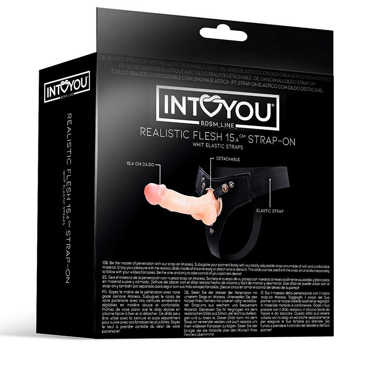 Intoyou Mistress Harness with Dildo | Elastic 15.4cm Skin Color 3
