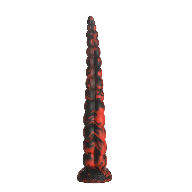 Dildo Cauda de Escorpião Stinger | 37cm Silicone Vermelho Preto 2
