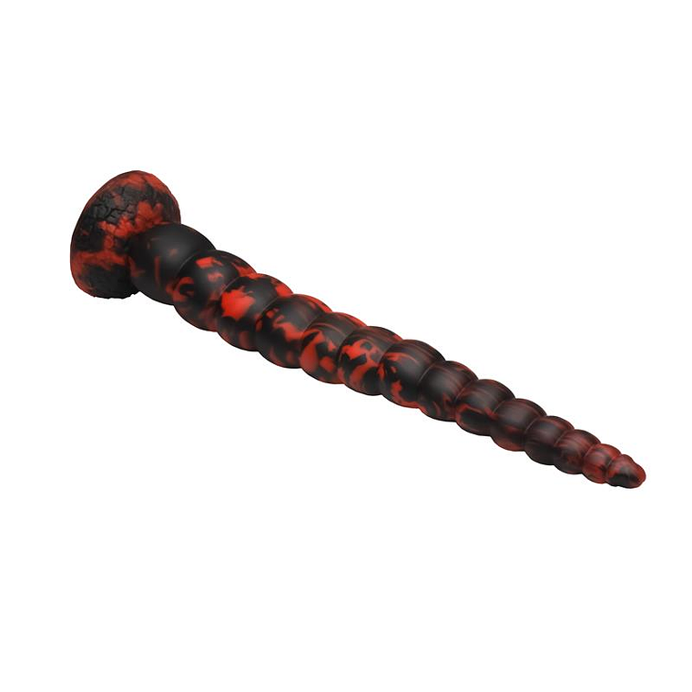 Dildo Cauda de Escorpião Stinger | 37cm Silicone Vermelho Preto 3