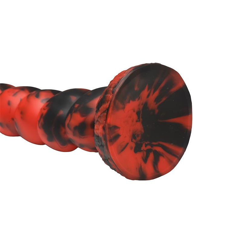 Dildo Cauda de Escorpião Stinger | 37cm Silicone Vermelho Preto 7