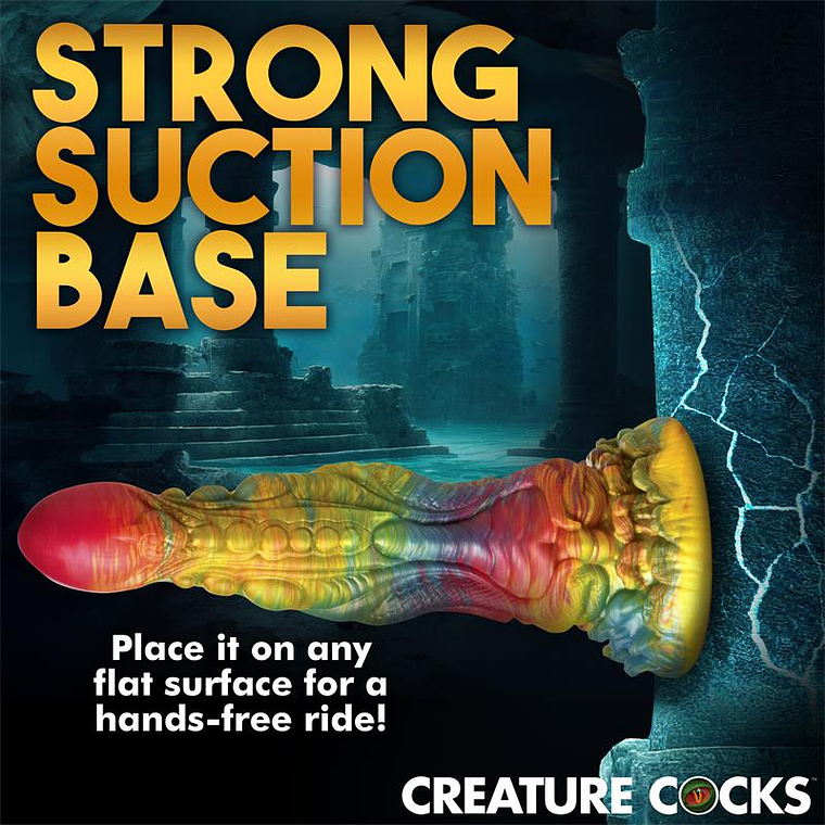 Dildo Sereio Arco-Íris Majestic Merman | 26cm Silicone 12