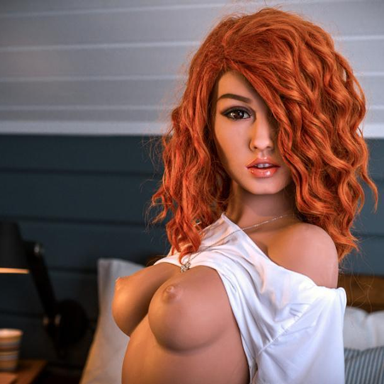 Boneca Sexual Auburn com Seios Pequenos e Cabelo Ruivo | TPE Médico 13