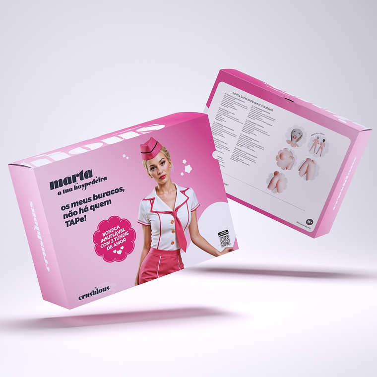 Pack 18 Boneca Insuflável Realista Marta | Loira 1,55m 3 Pontos Crushious 2