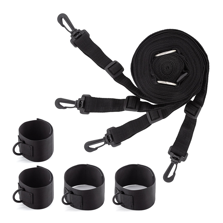 Pack 24 Restrições de Cama Bondage Crushious | Universal Ajustável 2