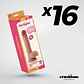 Pack 16 Dildo de Silicone Líquido Inviktus 8 | 22cm Ventosa Pele - Thumbnail 1