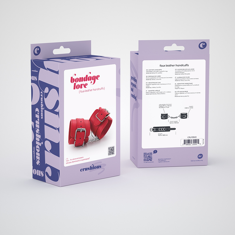Pack 24 Algemas Bondage Ajustáveis Crushious | Vermelhas 3 Anéis 6