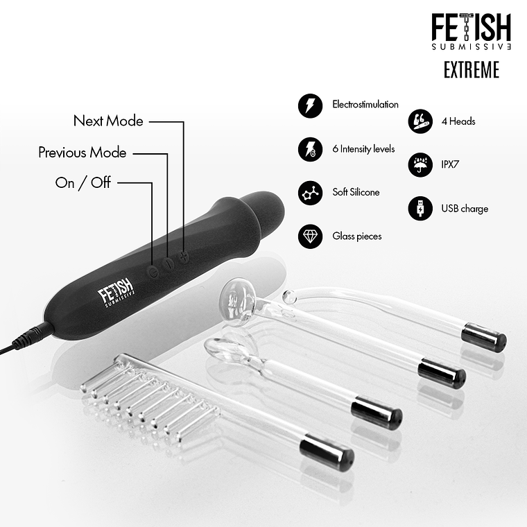 Varinha de Eletroestimulação Fetish Submissive | 6 Níveis IPX7 6