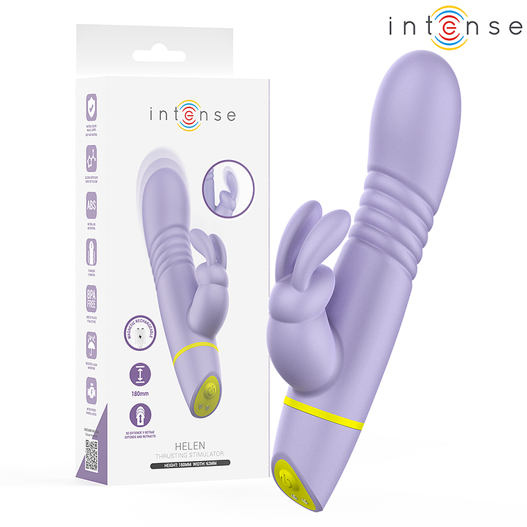 Vibrador Rabbit com Impulso INTENSE Helen | 5 Vibrações Recarregável 1