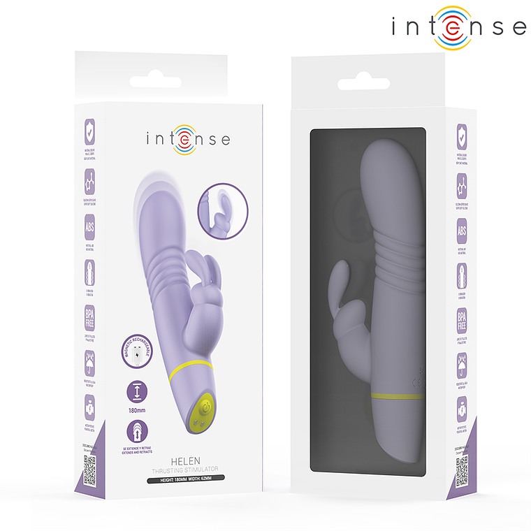 Vibrador Rabbit com Impulso INTENSE Helen | 5 Vibrações Recarregável 7