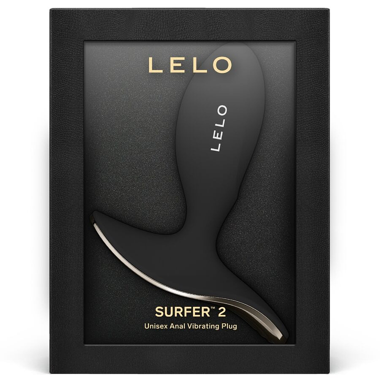 Plug Anal Vibratório Unissex LELO Surfer 2 | 4+2 Modos App IPX7 4