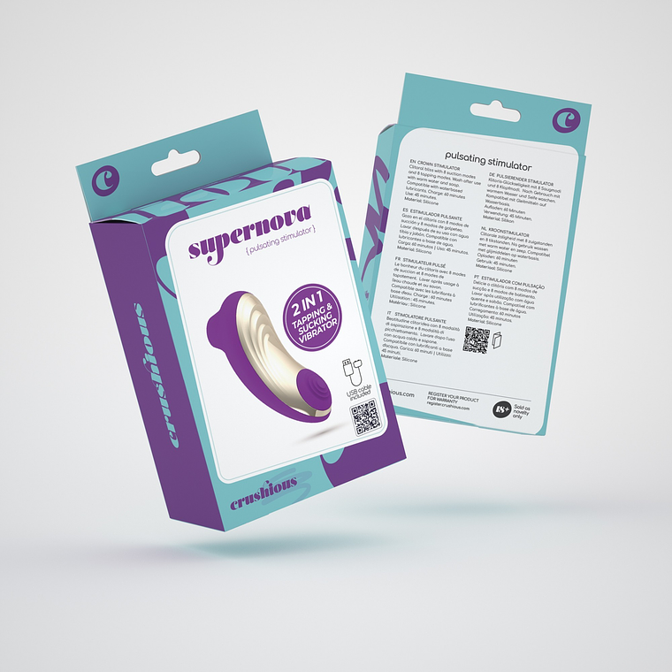Pack 30 Estimulador de Clitóris Supernova Crushious | 8+8 Modos 3