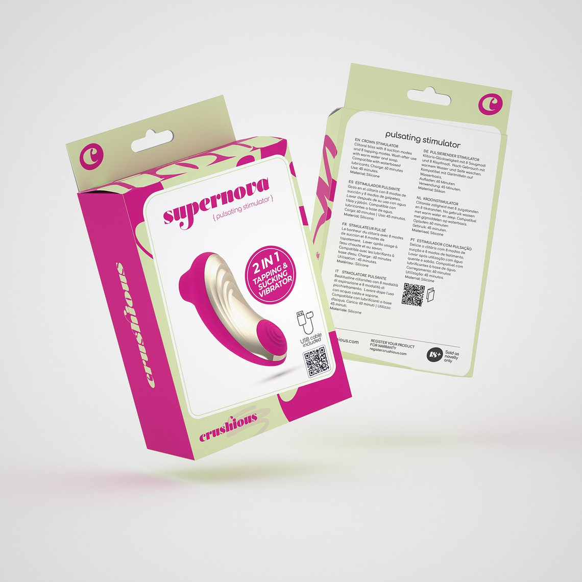 Pack 30 Estimulador de Clitóris Supernova Crushious | 8+8 Modos 4