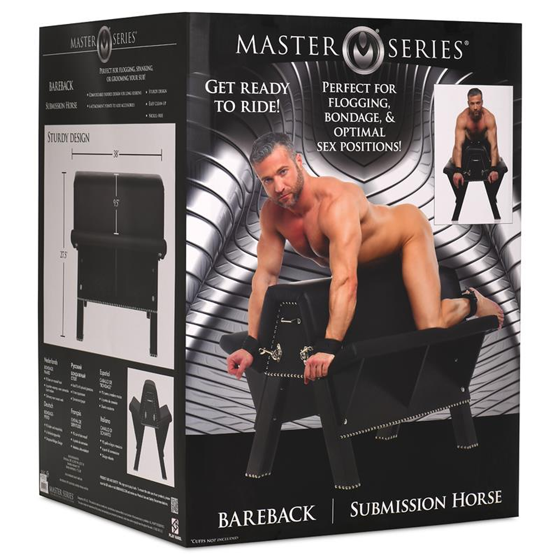 Bondage Master Series Bareback Bench | 6 Points 300kg 14