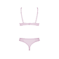 Ensemble de lingerie Pamela Pink | Body en tulle avec nœuds - vignette 3